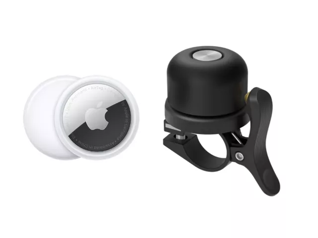 Trackers bluetooth, Supports Airtag Apple : TrackBell - sonnette vélo avec  support pour AirTag®