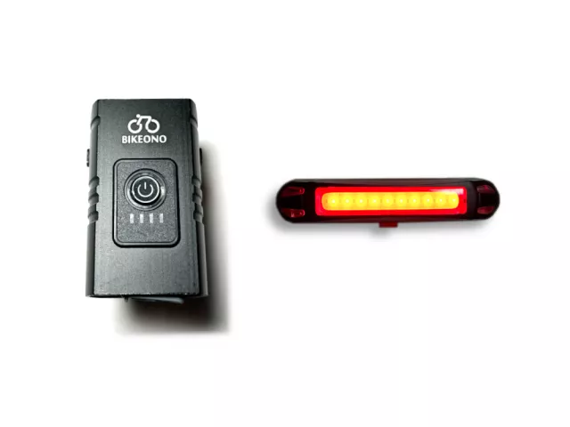 Kit Eclairage LED V BIKE pour Vélo 3000lm/50lm Batterie Rechargeable