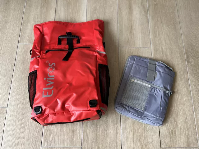 Bagagerie, Sacoche porte-bagage velotaf, Sac à dos vélo Elviros : Elviros -  sacoche vélo 3 en 1 imperméable (v1, rouge)